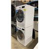 Image 2 : BOSCH 800 SERIES WIFI SMART STACKING WHITE FRONT LOAD WASHER / DRYER SET