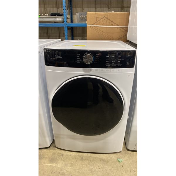 MIDEA MODEL MLE52N3AWW. WHITE 8 CU FT FRONT LOAD FULL SENSOR DRYER