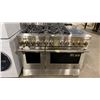 Image 1 : JENNAIR RISE STAINLESS STEEL 48" 6 BURNER DUAL FUEL PROFESSIONAL STYLE RANGE WITH CHROME-INFUSED