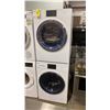 Image 1 : HAIER MODEL QFD15ESMNWW. & QFW150SSNWW. WHITE STACKABLE COMPACT FRONT LOAD WASHER AND DRYER SET
