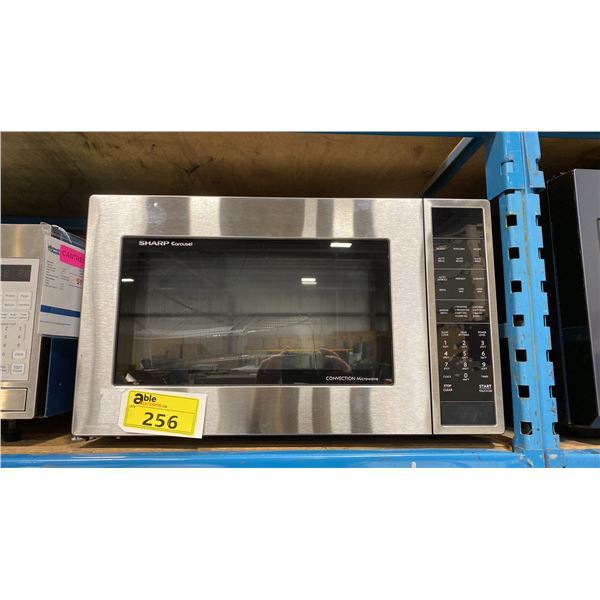 SHARP MODEL SMC1585BSA. 1.5 CU FT STAINLESS STEEL COUNTERTOP CONVECTION MICROWAVE OVEN