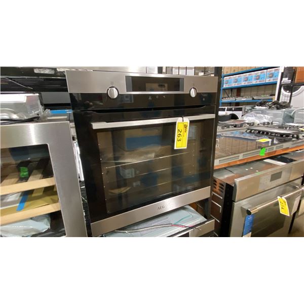 AEG MODEL BPK556320M. 24" BUILT IN ELECTRIC MULTIFUNCTION WALL OVEN