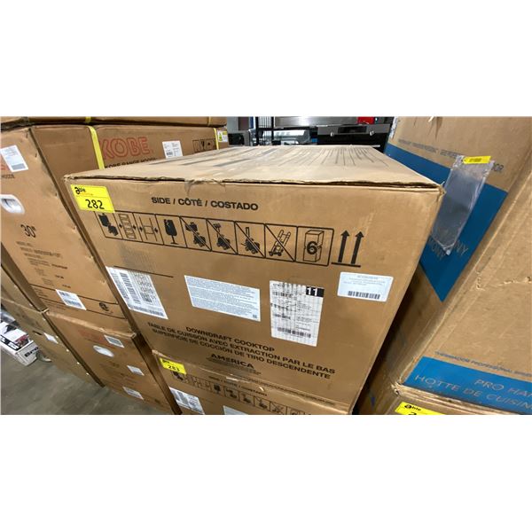 KITCHENAID MODEL KCED600GSS. 30" ELECTRIC DOWNDRAFT COOKTOP WITH 4 ELEMENTS
