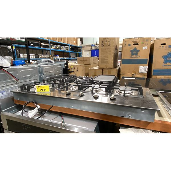 FULGOR MILANO MODEL F4GK42S1. LARGO 400 SERIES 44" BUILT IN GAS COOKTOP