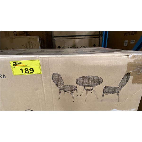 ASHLEY SIGNATURE DESIGN MODEL P216-050. ODYSSEY BLUE 3 PC OUTDOOR DINING SET *IN BOX*