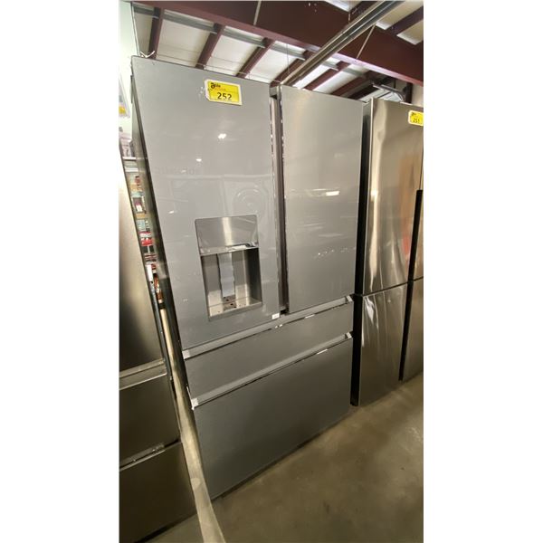 CAFE MODEL CXE22DM5PS5. 22.3 CU FT 36" SMART 4 DOOR FRENCH DOOR REFRIGERATOR WITH PLATINUM GLASS