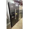 Image 1 : KITCHENAID MODEL KRSC700HBS. 19.9 CU FT 36" BLACK STAINLESS STEEL SIDE BY SIDE REFRIGERATOR WITH