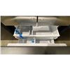 Image 6 : MONOGRAM MODEL ZWE23NSTSS. 23 CU FT 36" STAINLESS STEEL FRENCH DOOR BOTTOM FREEZER