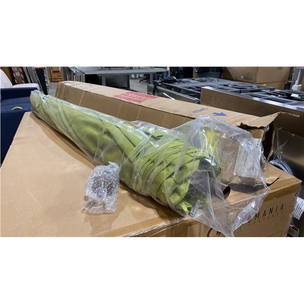 GALTECH MODEL 636MB36. 9' KIWI GREEN MANUAL/AUTO TILT PATIO UMBRELLA WITH BRONZE POLE FINISH
