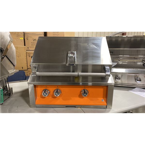ASPIRE BY HESTAN MODEL EABR30-NG-OR. 30" BUILT IN NATURAL GAS GRILL 2- 23,000 BTU TUBULAR BURNERS,