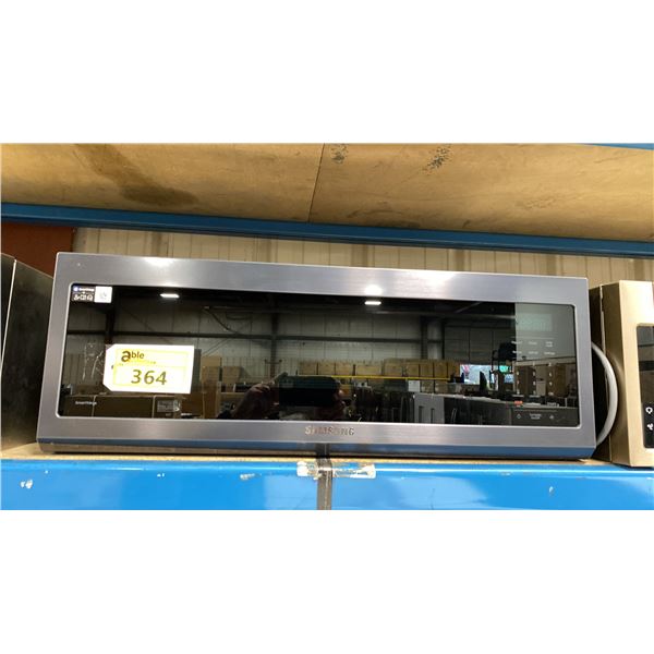 SAMSUNG MODEL ME11F7510MT/AC. 30" BLACK STAINLESS STEEL LOVER-THE-RANGE MICROWAVE