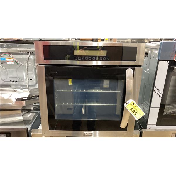HAIER MODEL HCW225LAES. 24" 2.0 CU FT ELECTRIC SINGLE WALL OVEN WITH LEFT SWING DOOR,