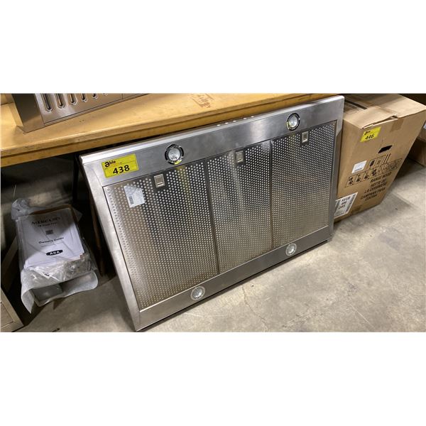 THERMADOR MODEL HPIB42HS/02. 42" 600 CFM STAINLESS STEEL ISLAND MOUNT CHIMNEY STYLE RANGE HOOD