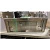 Image 2 : MONOGRAM MODEL ZV800SJSS. 36" STAINLESS STEEL CHIMNEY-STYLE RANGE HOOD WITH SLIDE OUT GLASS CANOPY