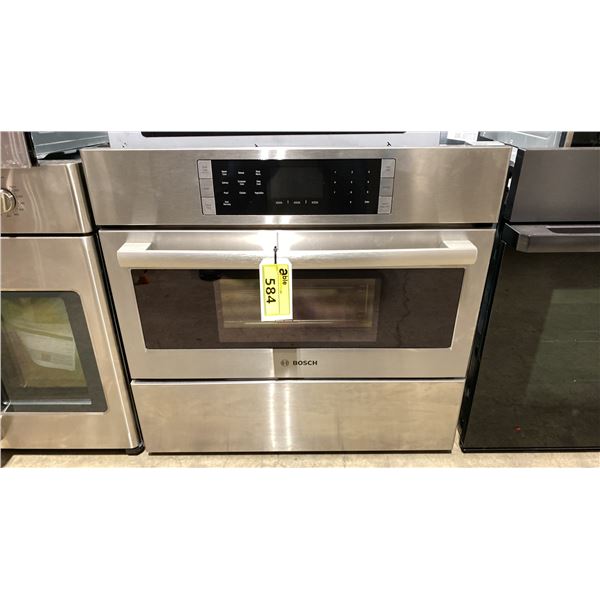 BOSCH MODEL HSLP451UC. BENCHMARK SERIES 30" STAINLESS STEEL BUILT IN STEAM CONVECTION OVEN WITH DUAL