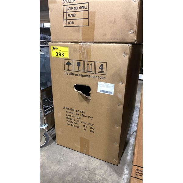 CYCLONE MODEL SCB51630. 30" STAINLESS STEEL WALL MOUNT RANGE HOOD *IN BOX*