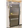 Image 1 : BOSCH MODEL B30BB935SS 30" STAINLESS STEEL BI 2 DOOR BUILT IN BOTTOM FREEZER REFRIGERATOR