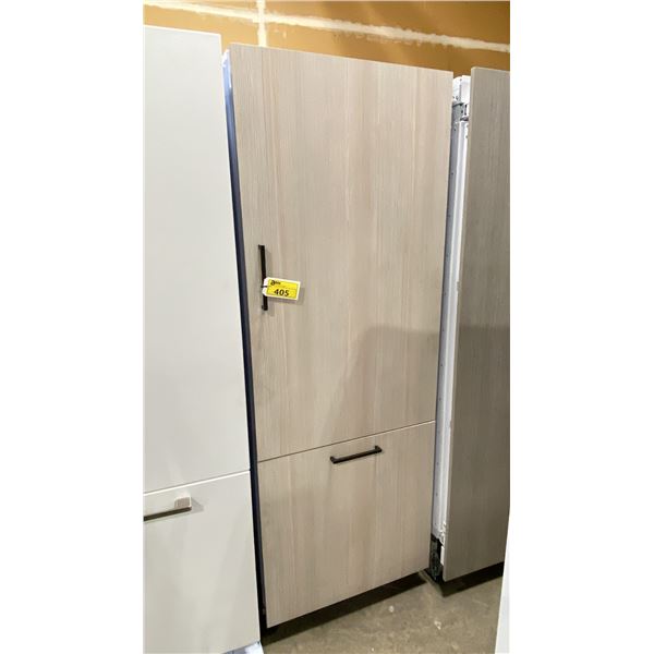 FULGOR MILANO MODEL FM4BM30FBI 30" WOOD PANEL 400 SERIES BUILT-IN BOTTOM FREEZER REFRIGERATOR