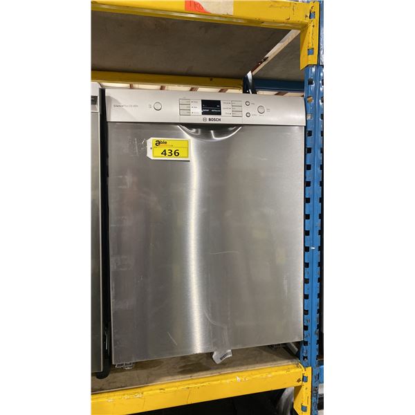 BOSCH MODEL SHEM3AY55N. 24" 50 DBA BUILT IN STAINLESS STEEL DISHWASHER WITH OVERFLOW PROTECTION,