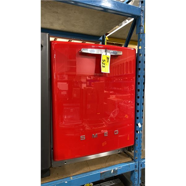 SMEG MODEL STFABURD-1. 24" 43 DBA 50'S RETRO STYLE FULLY INTEGRATED DISHWASHER IN RED WITH