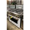 Image 1 : GE CAFE MODEL C2Y366P4MW2. DUAL FUEL STAINLESS STEEL & WHITE PROFESSIONAL