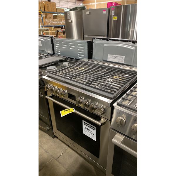 ELECTROLUX MODEL ECFD3068AS. 30" FRONT CONTROL DUAL FUEL STAINLESS STEEL RANGE