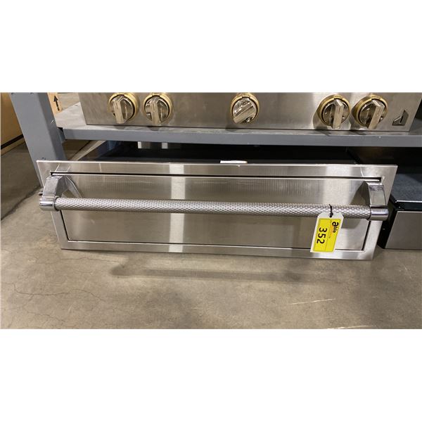 HESTAN MODEL AGSR36. 36" STAINLESS STEEL BUILT IN SINGLE STORAGE DRAWER