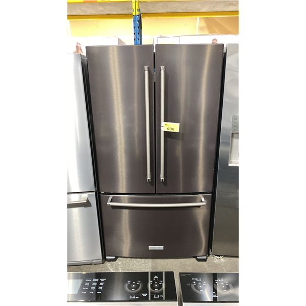 KITCHENAID MODEL KRFC300EBS. 20.CU.FT COUNTER DEPTH, EXTENDFRESH INTERIOR 3 DOOR