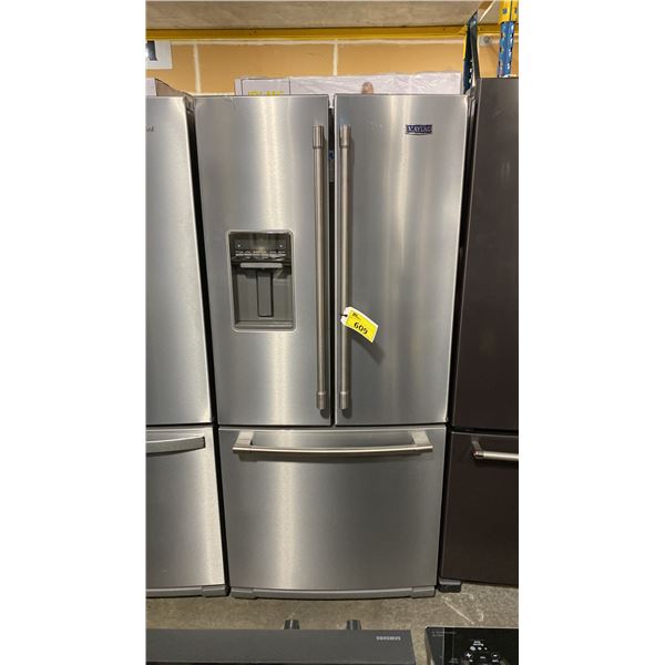 MAYTAG MODEL MFW2055FRZ. STAINLESS STEEL 3 DOOR REFRIGERATOR