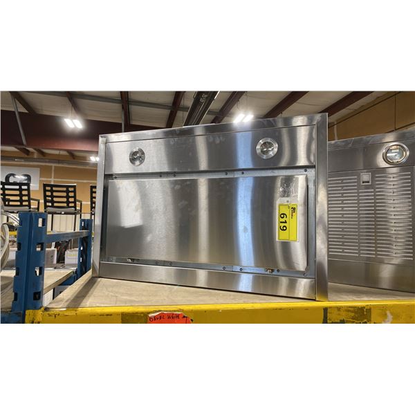KITCHENAID MODEL KVWB400DSS. 30" 400 CFM STAINLESS STEEL WALL MOUNT CANOPY RANGE HOOD WITH