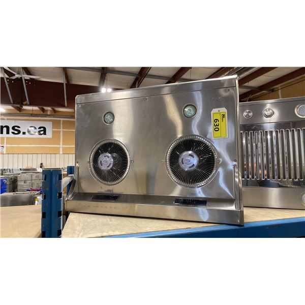 CYCLONE MODEL CY-3000. 30" 680 CFM STAINLESS STEEL UNDERMOUNT RANGE HOOD