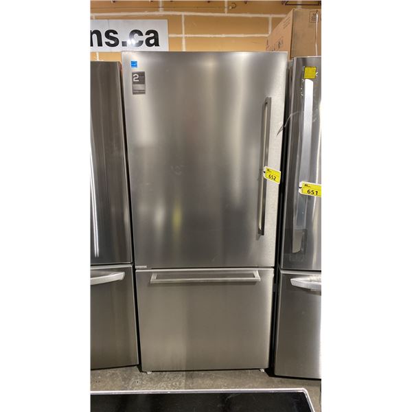 STERLING MARATHON MODEL MFF179SSBM-LH STAINLESS STEEL REFRIGERATOR