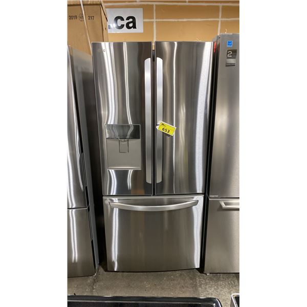 LG MODEL LRFWS2200S. STAINLESS STEEL 3 DOOR REFRIGERATOR WITH EXTERIOR WATER