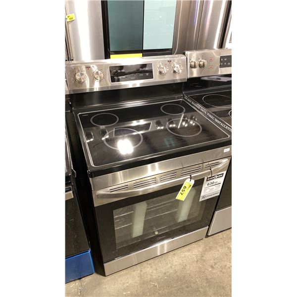 MIDEA MODEL MER30B14ASTC STAINLESS STEEL & BLACK GLASS TOP RANGE