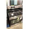 Image 1 : MIDEA MODEL MER30B14ASTC STAINLESS STEEL & BLACK GLASS TOP RANGE