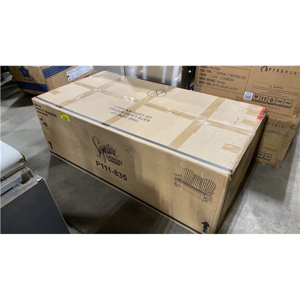 ASHLEY SIGNATURE DESIGN MODEL P111-835.  HYLAND WAVE OUTDOOR GLIDER LOVESEAT *IN BOX*