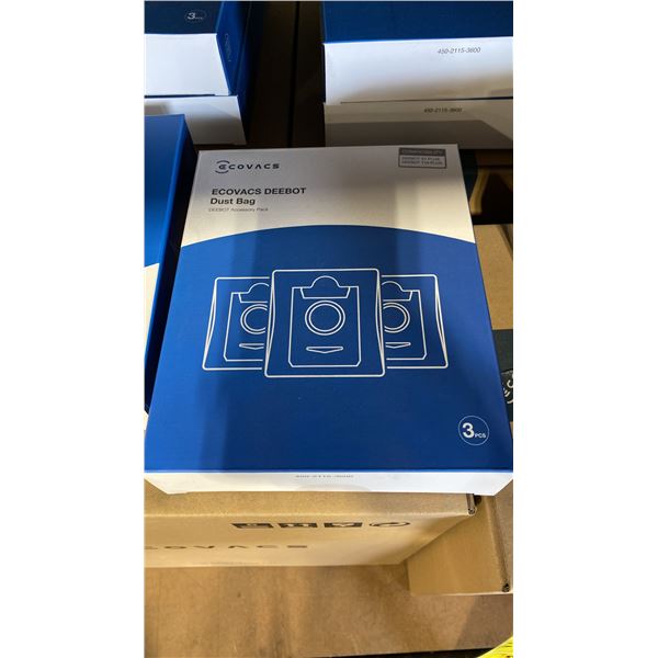 CASE AND 2 PACKS OF ECOVACS DEEBOT DUST BAGS