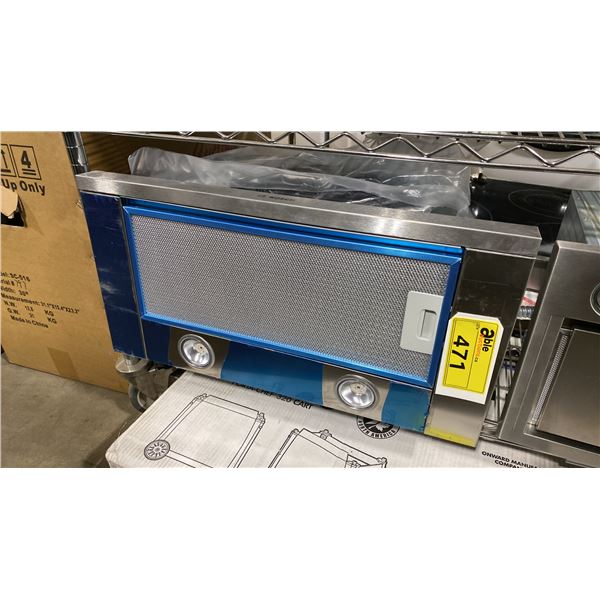 BOSCH MODEL HUI54452UC/02. 24" STAINLESS STEEL 500 SERIES PULL-OUT, UNDER-CABINET RANGE HOOD