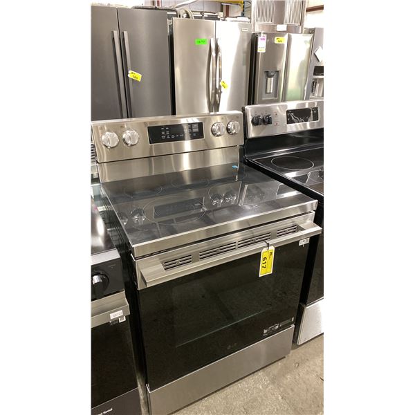 LG MODEL LREN6323YE. 30" ELECTRIC RANGE WITH TRUE CONVECTION & AIR FRY BLACK & STAINLESS