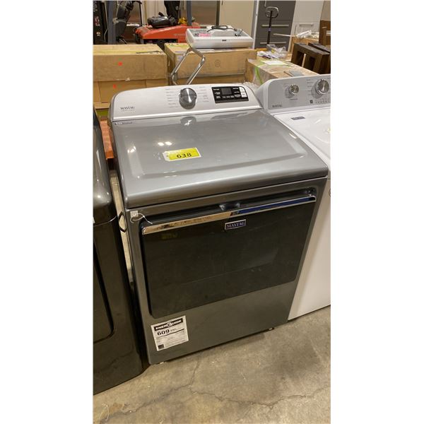 MAYTAG MODEL YMED7230HC. GREY & BLACK COMMERCIAL TECHNOLOGY DRYER