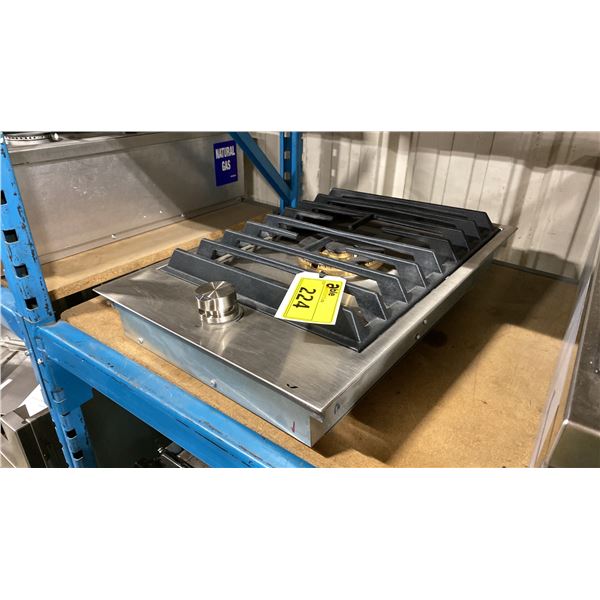 JENNAIR MODEL JGC3115GS. 15" STAINLESS STEEL MODULAR SINGLE BURNER GAS COOKTOP