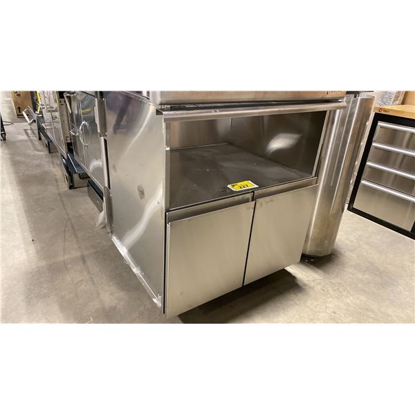 STAINLESS STEEL BUILT IN 2 DOOR OUTDOOR KITCHEN BBQ STAND APPROX 30"W X 29"D X 35"H