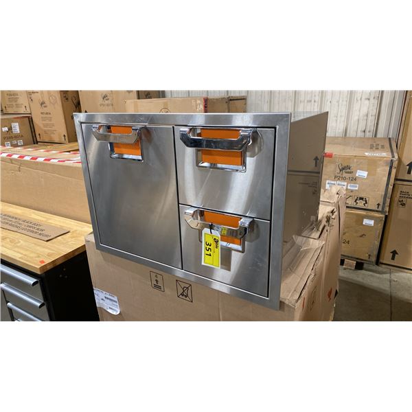HESTAN MODEL AESDR30-OR. 30" OUTDOOR KITCHEN BUILT IN STORAGE UNIT WITH SINGLE ACCESS DOOR & DOUBLE
