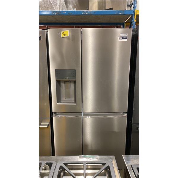 FRIGIDAIRE MODEL GRQC2255BF. 36" 21.5 CU FT STAINLESS STEEL 4 DOOR REFRIGERATOR WITH EXTERNAL
