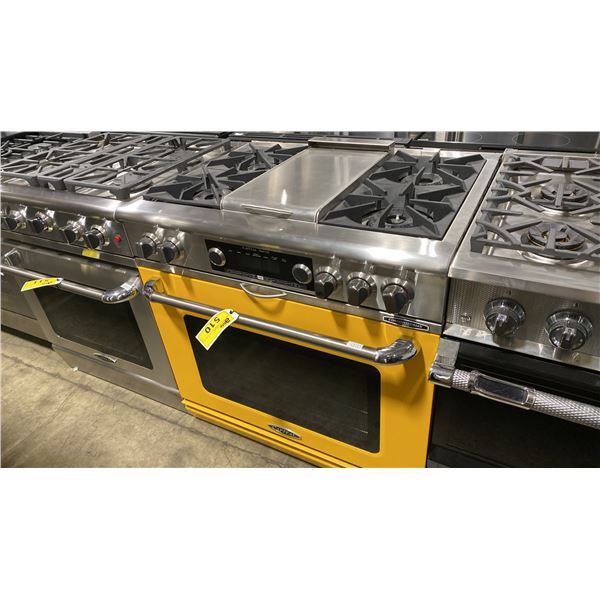 CAPITAL MODEL COB362G2-N. 36" STAINLESS STEEL/YELLOW PROFESSIONAL FREESTANDING DUAL FUEL RANGE