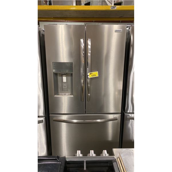 FRIGIDAIRE MODEL GRFC2353AF. 36" 22.6 CU FT STAINLESS STEEL COUNTER DEPTH FRENCH DOOR REFRIGERATOR