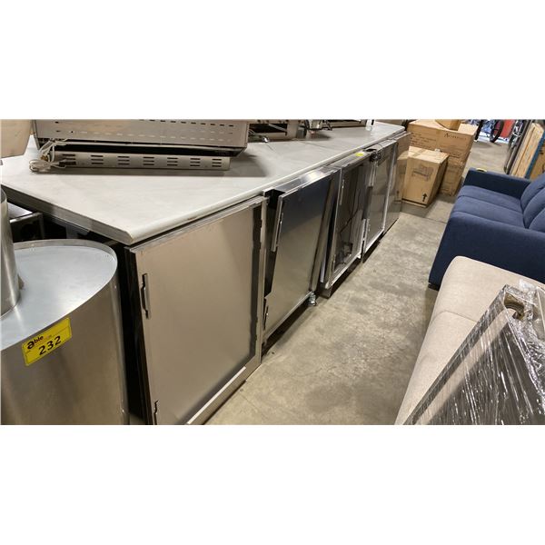 7 ASSORTED STAINLESS STEEL BUILT IN BBQ END CAPS