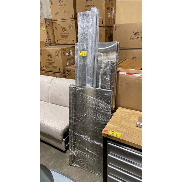 ASSORTED STAINLESS STEEL BUILT IN BBQ DOOR PANELS