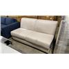 Image 1 : BEIGE 64" 2 SEAT FABRIC HIDE A BED SOFA COUCH *MISSING ARMS*
