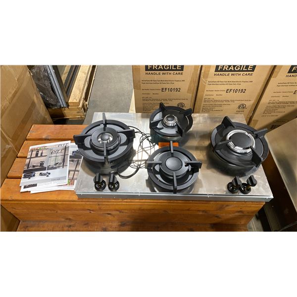 PITT COOKING 4 BURNER BUILT IN THROUGH COUNTER INVISIBLE HIGH END COOKTOP